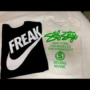 Both shirts for $40 Nike & original SoleStage